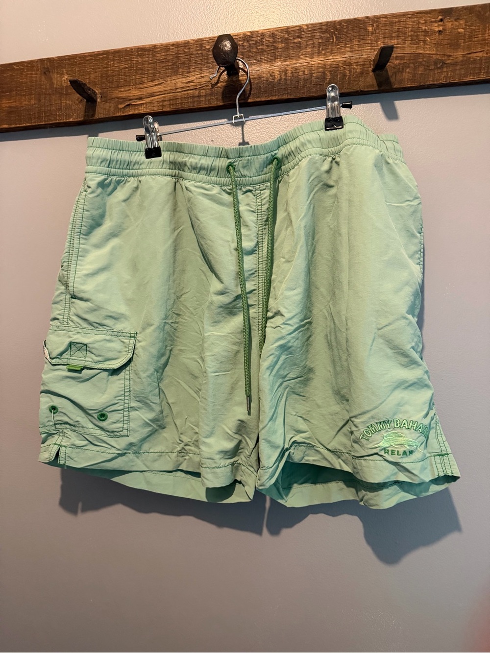 Tommy Bahama Men's Light Green Swim Shorts